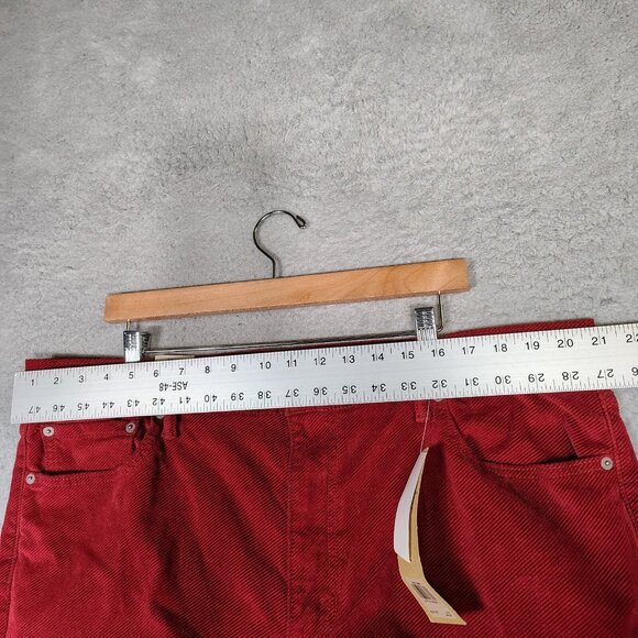 Levi's 511 Pants Mens 42x30 Red Corduroy 2-Way Comfort Stretch Slim Straight NWT - Picture 9 of 13